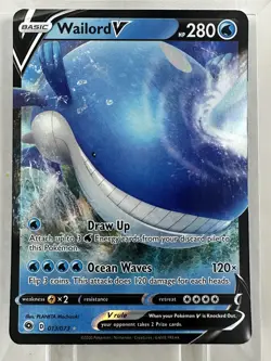 Wailord V - 013/073 Ultra Rare Champion’s Path NM Pokemon TCG - Image 1