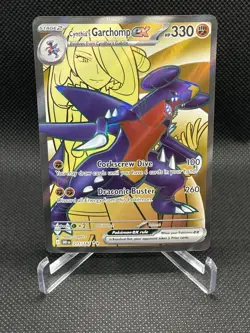 Cynthia's Garchomp ex Pokemon TCG 215/182 Sv10: Destined Rivals Holo-NM - Image 1