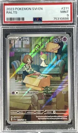 2023 Pokemon Scarlet & Violet SV01: Base Set ** RALTS ** 211/198 💎PSA 9 💎 - Image 1