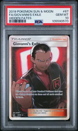 Pokemon TCG Giovanni’s Exile Psa 10 67/68 - Image 1