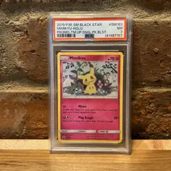 PSA 7 Mimikyu Holo Blaster #SM163 2019 Pokemon Sm Black Star Promo 134052768 - Image 1