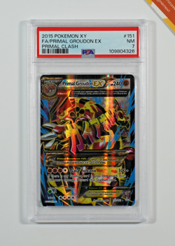 Pokemon PSA 7 Groudon Ex #151 Full Art XY Primal Clash 2015 English - Image 1