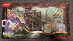 Pokemon Paldean Fates Great Tusk ex & Iron Treads ex Premium Collection Box TCG - Image 1