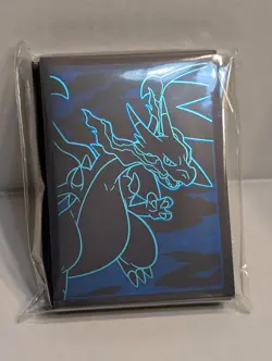Mega Charizard X Card Sleeves Sealed 65 Phantasmal Flames ETB + free card - Image 1