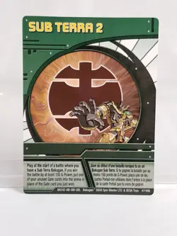 Bakugan Battle Brawlers Ability Card Green Sub Terra 2 47/48b 2008 - Image 1