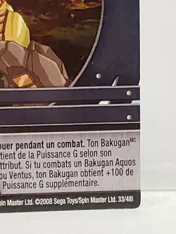 Bakugan Battle Brawlers Ability Card Blue Char the Earth 33/48i 2008 - Image 5