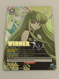 Union Arena TCG C.C. Alternate Art Winner Foil Card UEPR/CGH-2-004 English - Image 1