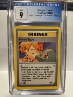 Pokemon TCG Trainer Misty's Tears Gym Challenge Card 118/132 1st Edition - Image 1