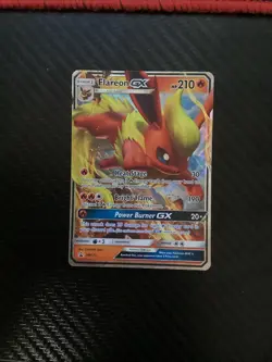 Pokemon Flareon GX SM171 Holo Black Star Promo Card MP - Image 1