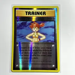 Misty's Determination 80/108 Uncommon Reverse Holo Card Evolutions Pokemon LP - Image 1