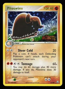 Piloswine 13/109 Reverse Holo Rare EX Team Rocket Returns Pokemon Card - Image 1