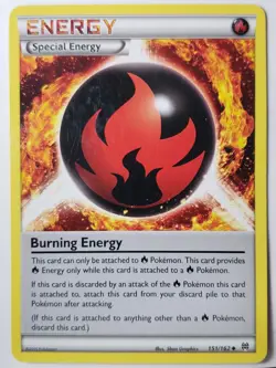 Burning Energy 151/162 LP - XY Breakthrough Pokemon Card - $2 Combined Shipping - Image 1