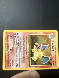 1999 Pokemon TCG Base Set Charizard Holo Unlimited Rare Vintage Card 4/102 - Image 4