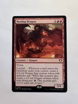 Nesting Dragon - MTG Commander Masters - NM - Image 1