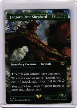 LTR Lord of Rings 415 Fangorn Tree Shepherd borderless non-foil scene rare MTG - Image 1