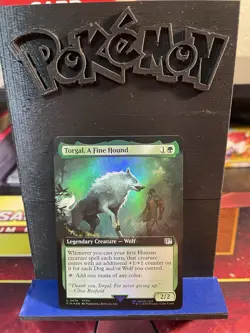 MTG Torgal A Fine Hound Extended Art Foil 0474 Final Fantasy Lightly Played - Image 1