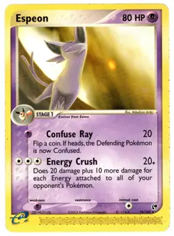 Espeon 16/100 Sandstorm Regular Rare Vintage Pokemon Card TCG English MP - Image 1