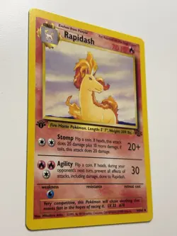 Pokemon TCG Rapidash 44/64 Jungle 1st Edition Pokemon 1999 NM - Image 2