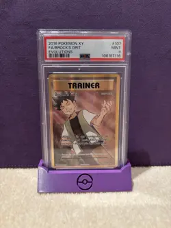 Pokemon TCG 2016 XY Full Art Brock's Grit Evolutions Trainer 107/108 PSA 9 - Image 1