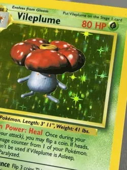 No Symbol Misprint Vileplume Holofoil Rare Jungle Set 15/64 Pokemon 1999 NM/LP+ - Image 3