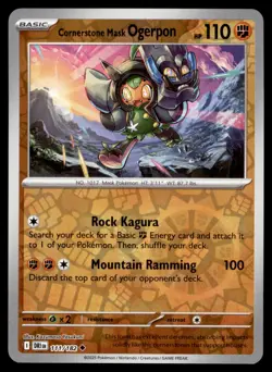 Cornerstone Mask Ogerpon 111/182 Destined Rivals Pokemon Reverse Holo NM - Image 1