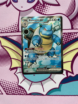 Pokemon TCG - Blastoise ex 184/165 - Scarlet & Violet 151 - Full Art - NM - Image 1