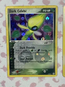 Pokemon TCG Lot Of 2 Dark Celebi (Unique Rev Holo) & Jirachi EX HIDDEN LEGENGS - Image 2