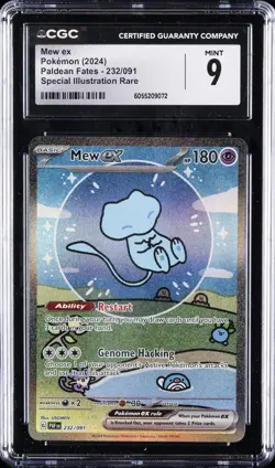 2024 POKEMON PALDEAN FATES #232 MEW EX CGC 9 - Image 1