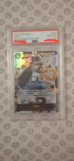 Sabo Manga Op04 083 V3 Psa10 Eng Kingdoms Of Intrigue One Piece Tcg - Image 1