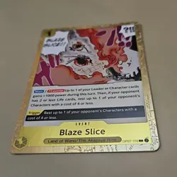 One Piece Blaze Slice OP07-116/201 OP07 500 Years in the Future NM FOIL TCG CCG - Image 2