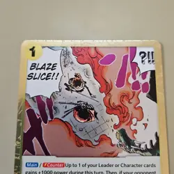 One Piece Blaze Slice OP07-116/201 OP07 500 Years in the Future NM FOIL TCG CCG - Image 3
