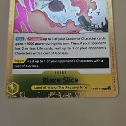 One Piece Blaze Slice OP07-116/201 OP07 500 Years in the Future NM FOIL TCG CCG - Image 4