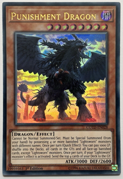 COTD-EN028 Punishment Dragon - Ultra Rare 1st Edition Lightly Played YuGiOh Card - Image 1