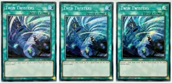 3 x SHVA-EN059 Twin Twisters - Secret Rare 1st Edition Near Mint YuGiOh Cards - Image 1