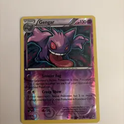 Pokemon Gengar Reverse Holo Card 60/162 Breakthrough XY - Image 1
