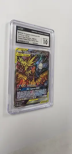 CGC 10 Pokemon Card: Moltres & Zapdos & Articuno GX SM210 - Image 3