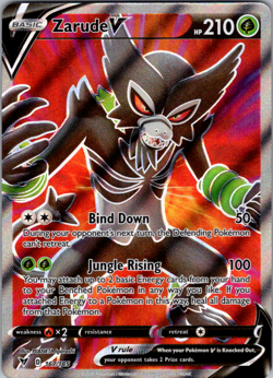 Zarude V - 167/185 - Pokemon Vivid Voltage Sword & Shield Full Art Rare Card NM - Image 1