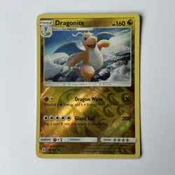 Dragonite 96/149 Reverse Holo Rare Sun & Moon Base Pokemon TCG Card - Image 1