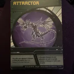 Bakugan Card - Attractor - Green Abiiity Card - BA193a - 13/15a - 2008 - Image 2