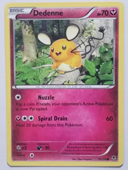 Dedenne 70/119 LP - XY Phantom Forces Pokemon Card - $2 Combined Shipping - Image 1