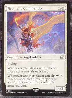 MTG - Firemane Commando #73 March of the Machine Commander - Image 1