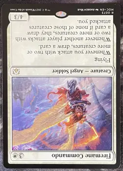 MTG - Firemane Commando #73 March of the Machine Commander - Image 3