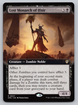 Lost Monarch of Ifnir Extended Art- Aetherdrift MTG - Image 1