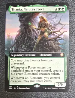 Titania, Nature's Force (Extended Art) Commander: the Brothers' War Regular MTG - Image 1