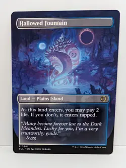 Hallowed Fountain - Borderless Flip - MTG Lorwyn Eclipsed ECL - Shock - NM - Image 2