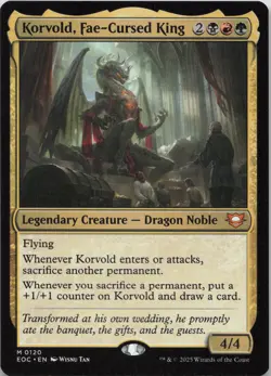 Korvold, Fae-Cursed King M Commander: Edge of Eternities 120 NM MTG - Image 1