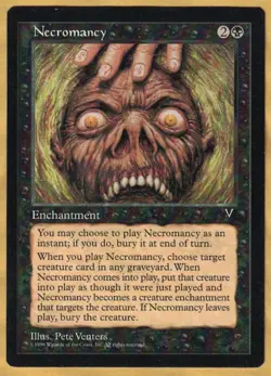 Necromancy (Visions, Uncommon, English, 1997) MTG LP - Image 1