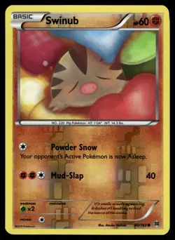 Swinub Reverse Holo 80/162 XY - BREAKthrough Pokemon - Image 1