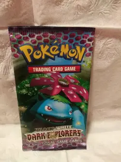 Pokemon TCG Black & white Dark Explorers Booster Pack Open/Empty Venasaur - Image 1
