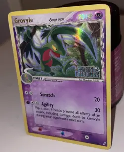 Grovyle 19/100 Crystal Guardians Stamped Holo Rare Pokemon Delta Species 2006 HP - Image 2